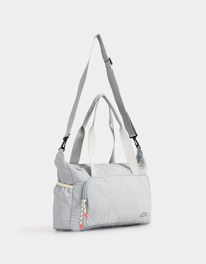 Bolsos Puffy Bolso Deportivo Acolchado - Azul Celeste