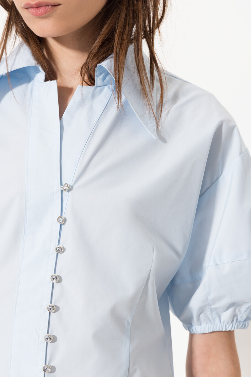 CAMISA AMBAR Celeste