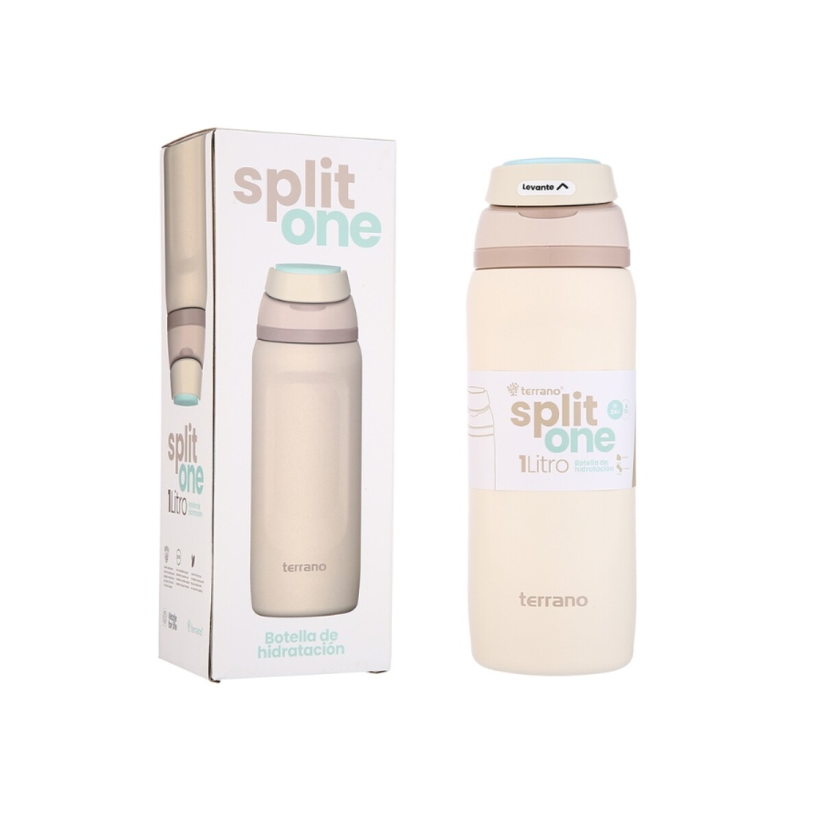 Botella Térmica Split One Pop Up 2113026 1Lt Doble Capa Ub - GRIS 