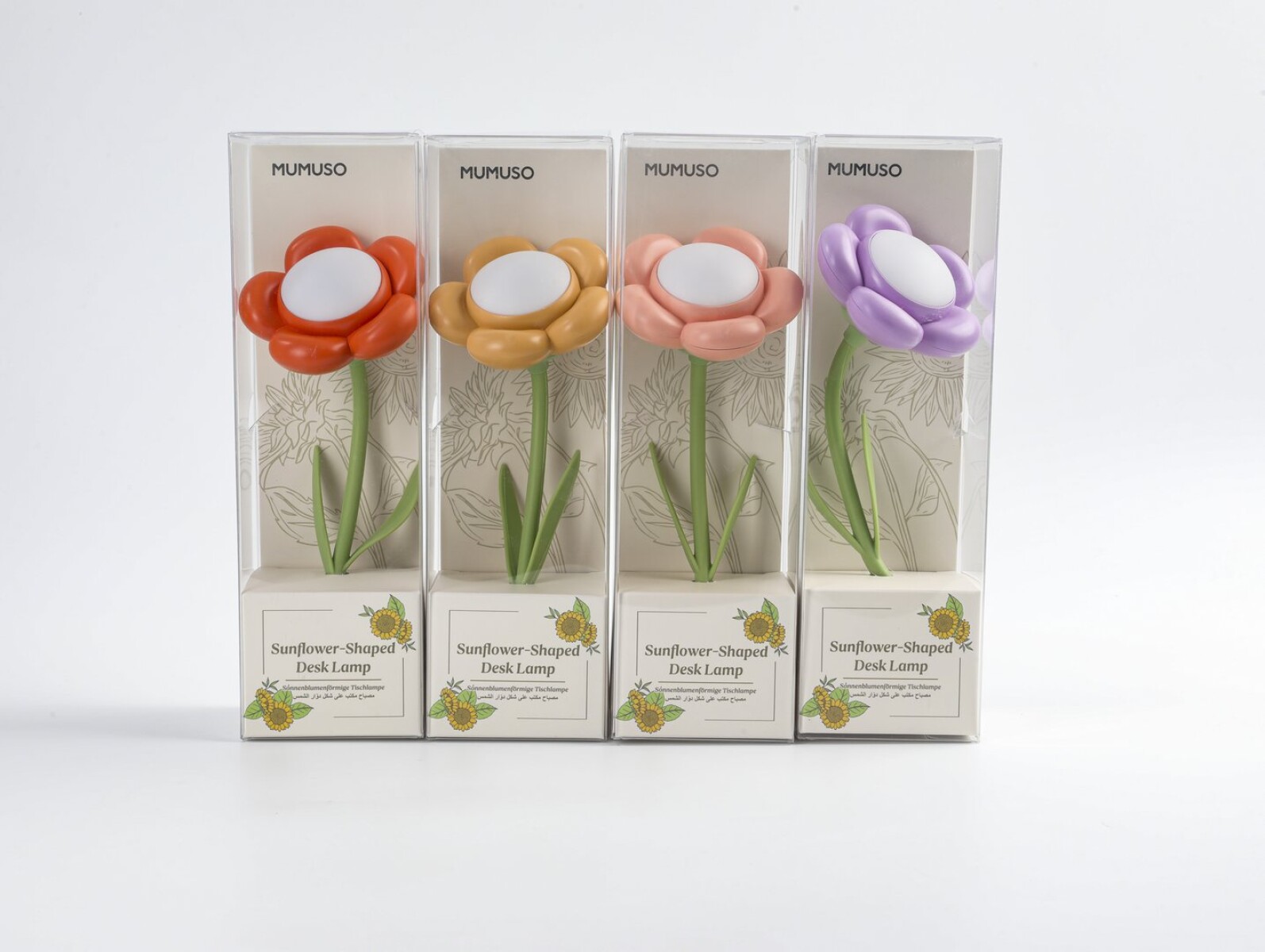LÁMPARA DE ESCRITORIO EN FORMA DE GIRASOL 