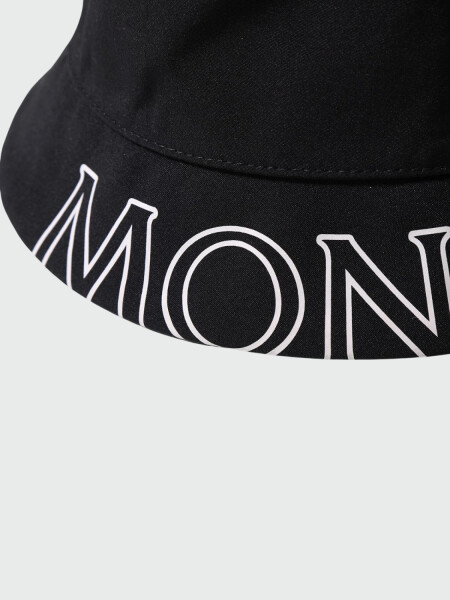 Moncler -Gorro piluso de poliéster Negro