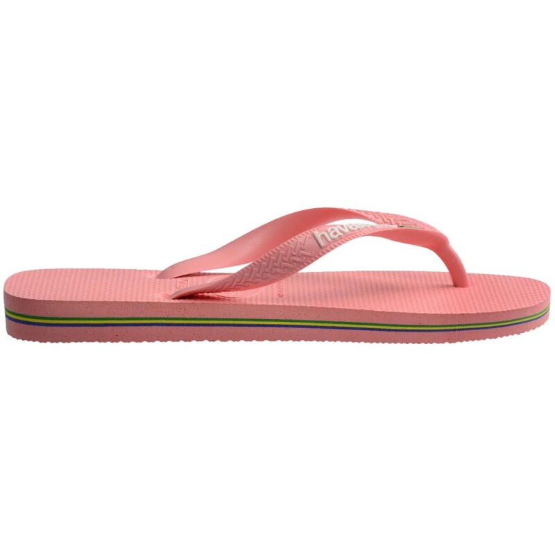 Sandalias Havaianas Brasil Logo Hombre Rosa Mango
