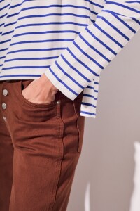 Remera Rayada Azul