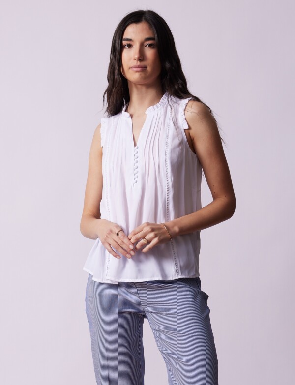 Blusa Gasa BLANCO