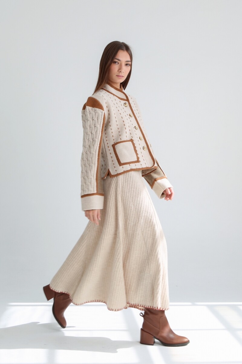 PRE VENTA Chaqueta Mena Beige y visón