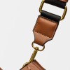 Cartera de Mano Anette Grande en Efecto Cuero Liso Cuoio