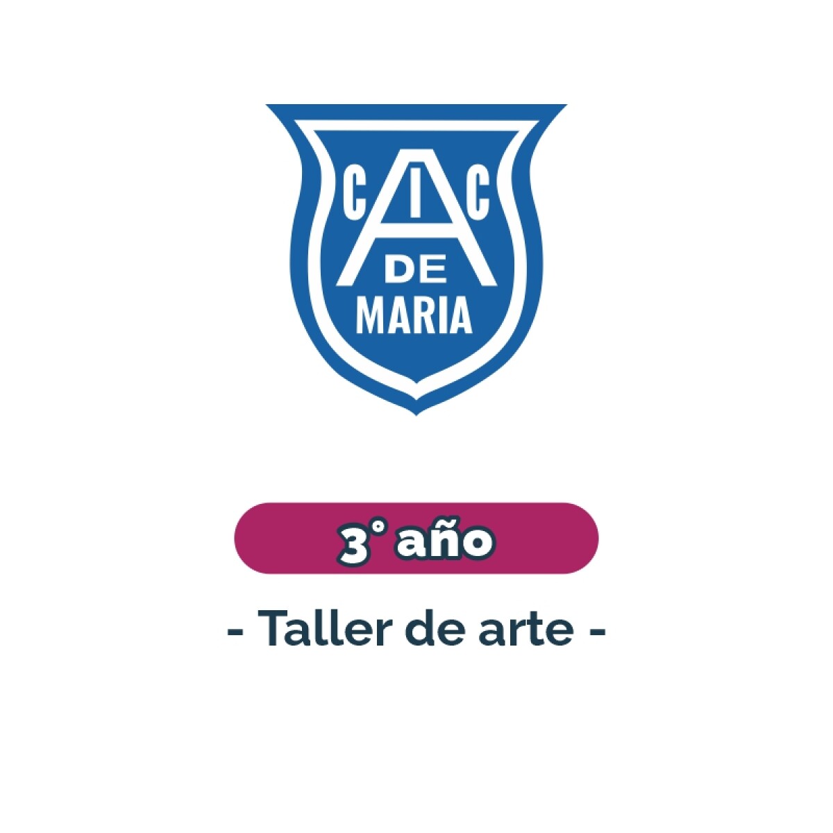 Lista de materiales - Primaria 3° año taller de arte Adoratrices 