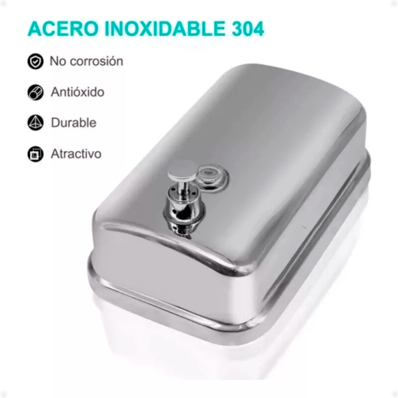 Dispensador Metálico Para Jabón Liquido 500ml Dispensador Metálico Para Jabón Liquido 500ml