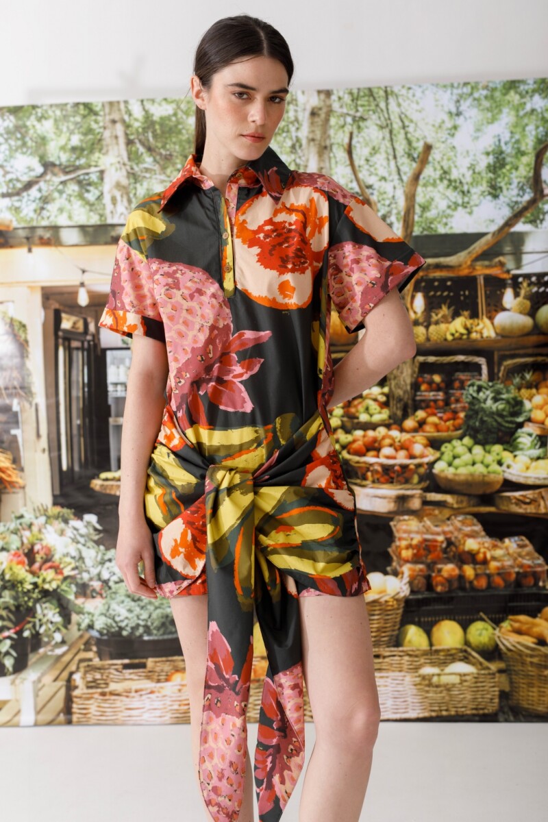 PRE VENTA VESTIDO KIWI PRINT Multifruit