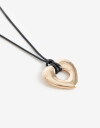 Collares Cortos Con Dijes Collar Corto Corazón - Dorado