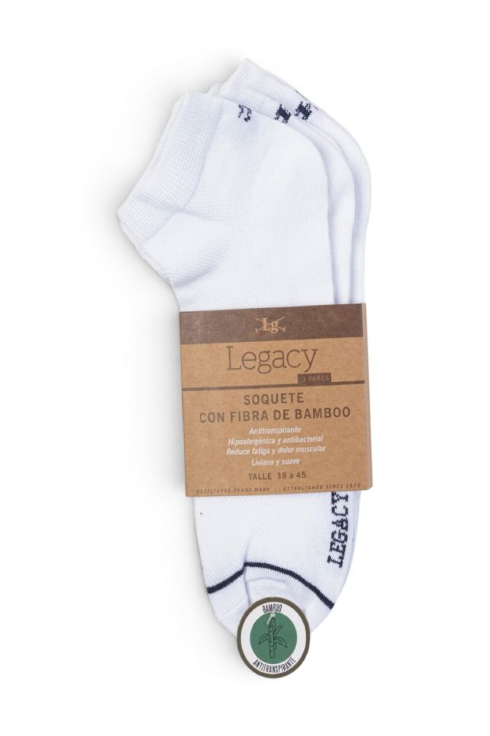 SOQUETE BAMBOO Blanco