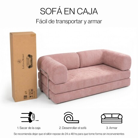 Sillón Cama 3 Cuerpos CloudNest Rosa