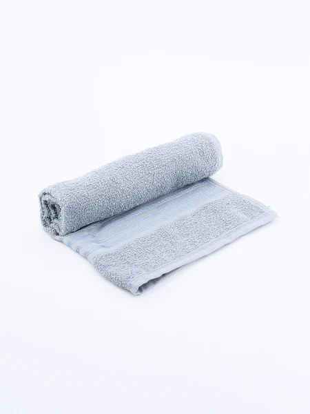 TOALLA ROSTRO DECOR GRIS