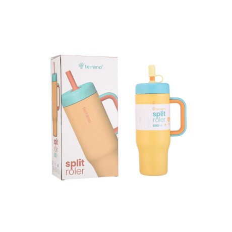 Vaso Térmico Split Roler 2080020 650ML Doble Capa Ub MOSTAZA