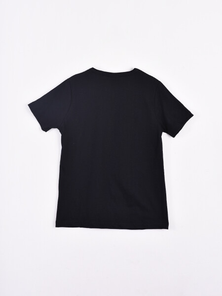 REMERA STITCH ELECTRICITY NEGRO