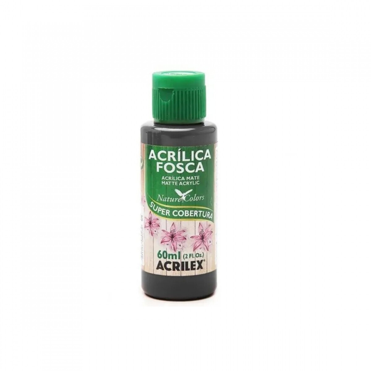 Pintura Acrílica Acrilex Mate 60 ml (Tonos Negros y Blancos) - 530 Grafito 