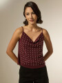 Musculosa Kalista Cereza Oscuro