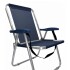 Sillón Alto playa en Aluminio c/ Correa Reforzado Hasta 140 Kg Max AZUL