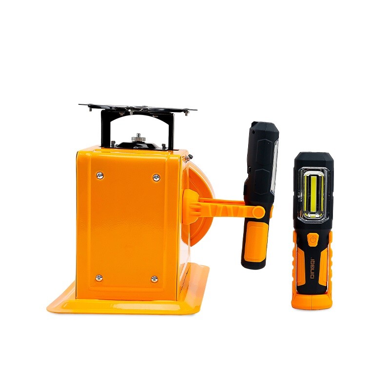 DINGQI LINTERNA DE TRABAJO LED 2EN1 BATERIA C/GANCHO BASE GIRATORIA 250 LUMENS Dingqi Linterna De Trabajo Led 2en1 Bateria C/gancho Base Giratoria 250 Lumens