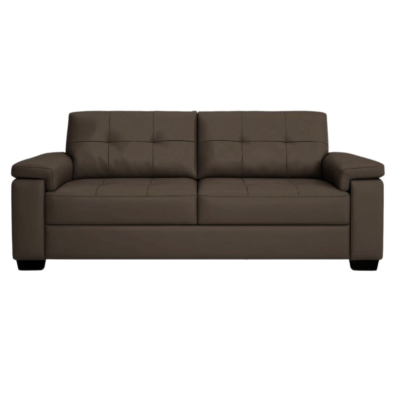 Sillón Sofá Luares 3 Cuerpos Smil Cuero Marrón Sillón Sofá Luares 3 Cuerpos Smil Cuero Marrón