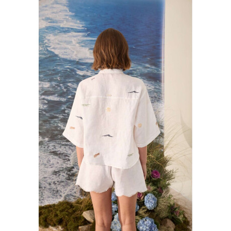Camisa Ala Detail Blanco