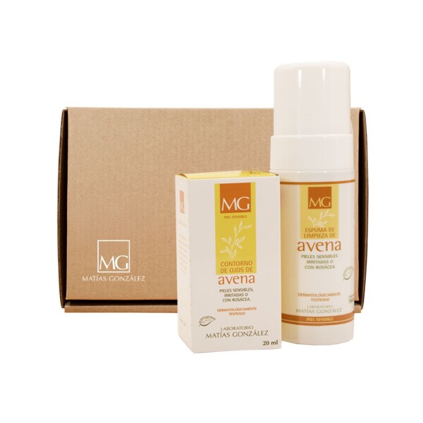Set Piel Sensible Contorno de Ojos + Espuma de Limpieza Avena Set Piel Sensible Contorno de Ojos + Espuma de Limpieza Avena