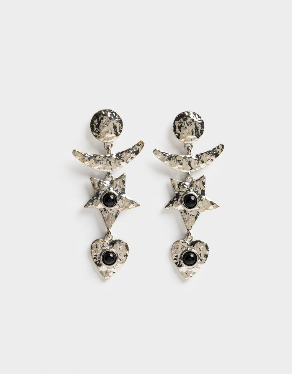 Aros Colgantes Largos De Metal 