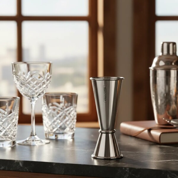 Medida de Bebida Acero Inoxidable 25 Y 50 ML - 61347/000 Medida de Bebida Acero Inoxidable 25 Y 50 ML - 61347/000