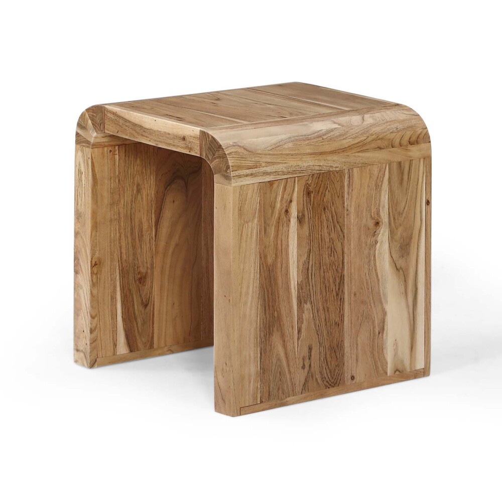 MESA LATERAL MADERA-ACACIA NATURAL-BEIGE ARCO NATURAL