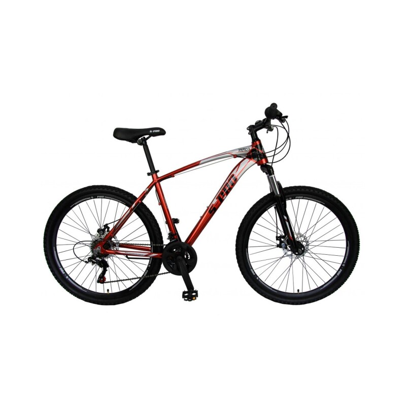 Bicicleta de Montaña S-PRO Zero 3 Man rodado 29 Shimano 21 cambios con freno de disco ROJA/NEGRA