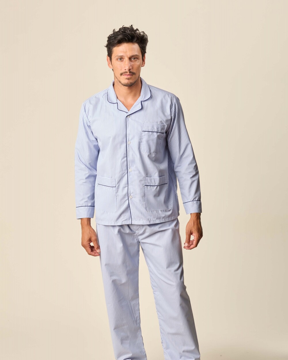 Pijama Algodón Pijama Algodón Celeste