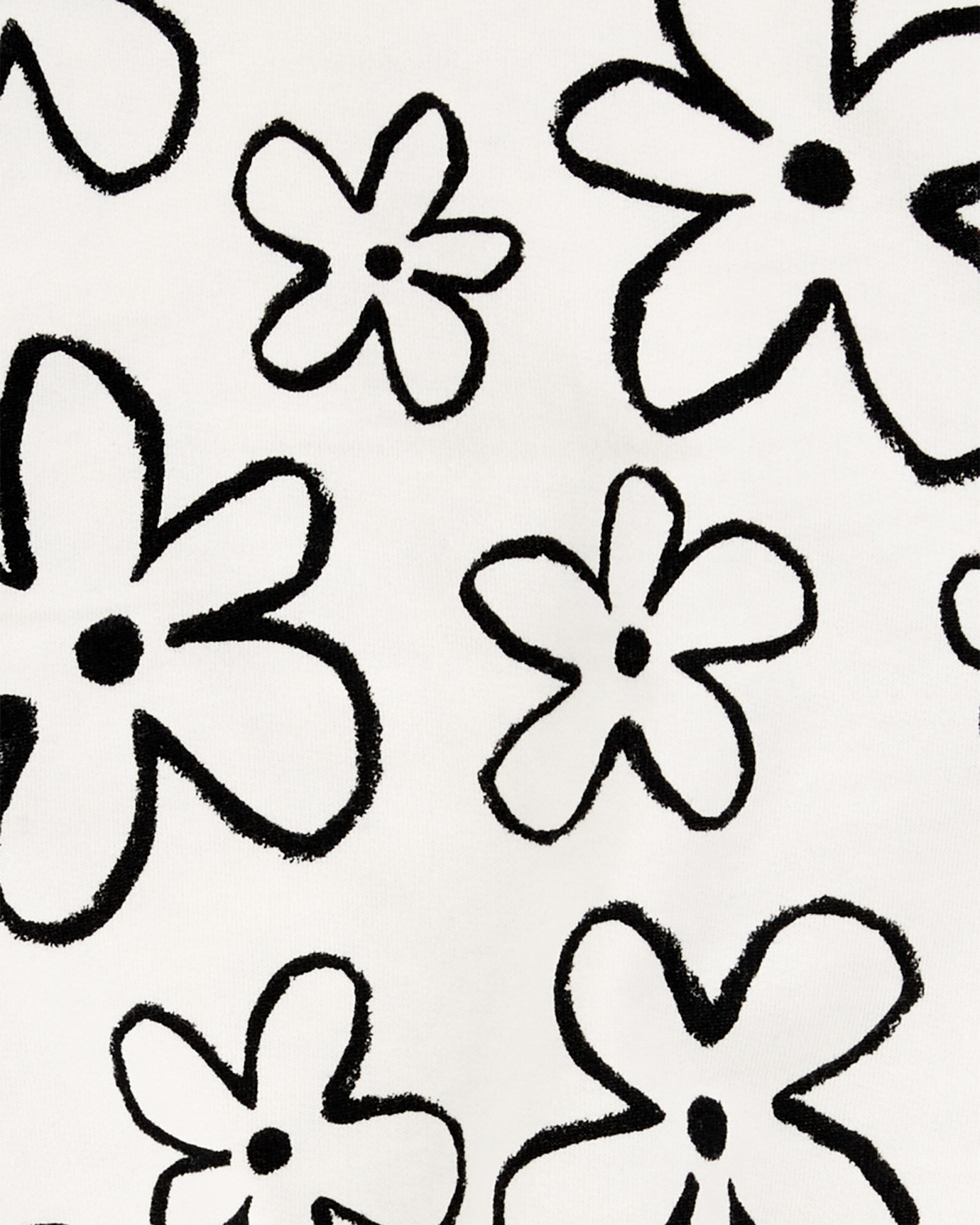 Set dos piezas de algodón, pantalón y blusa, diseño floral Sin color