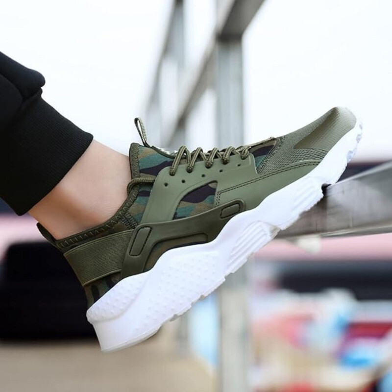 Calzado Casual Deportivo Unisex Acordonado Verde
