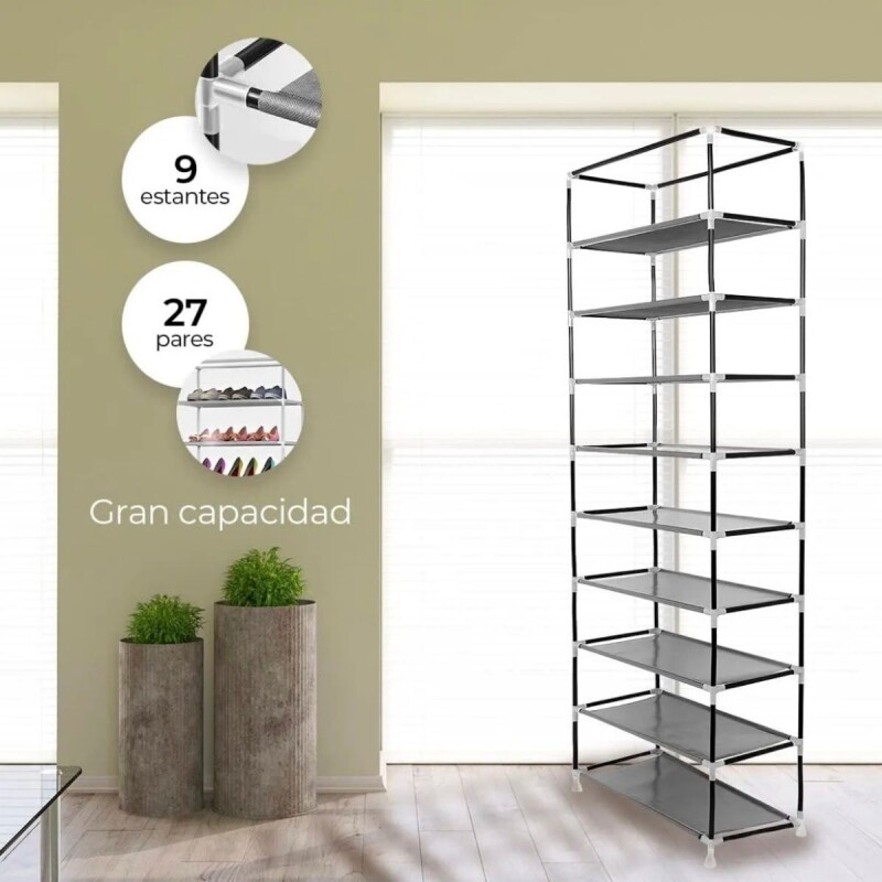 Zapatera Ropero Tela Organizador Zapatos Botas Estanteria Gris Zapatera Ropero Tela Organizador Zapatos Botas Estanteria Gris