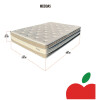 Conjunto Sommier Resortes Petra Córdoba 2 Plazas Colchón 32cm Alto 150Kg Conjunto Sommier Resortes Petra Córdoba 2 Plazas Colchón 32cm Alto 150kg