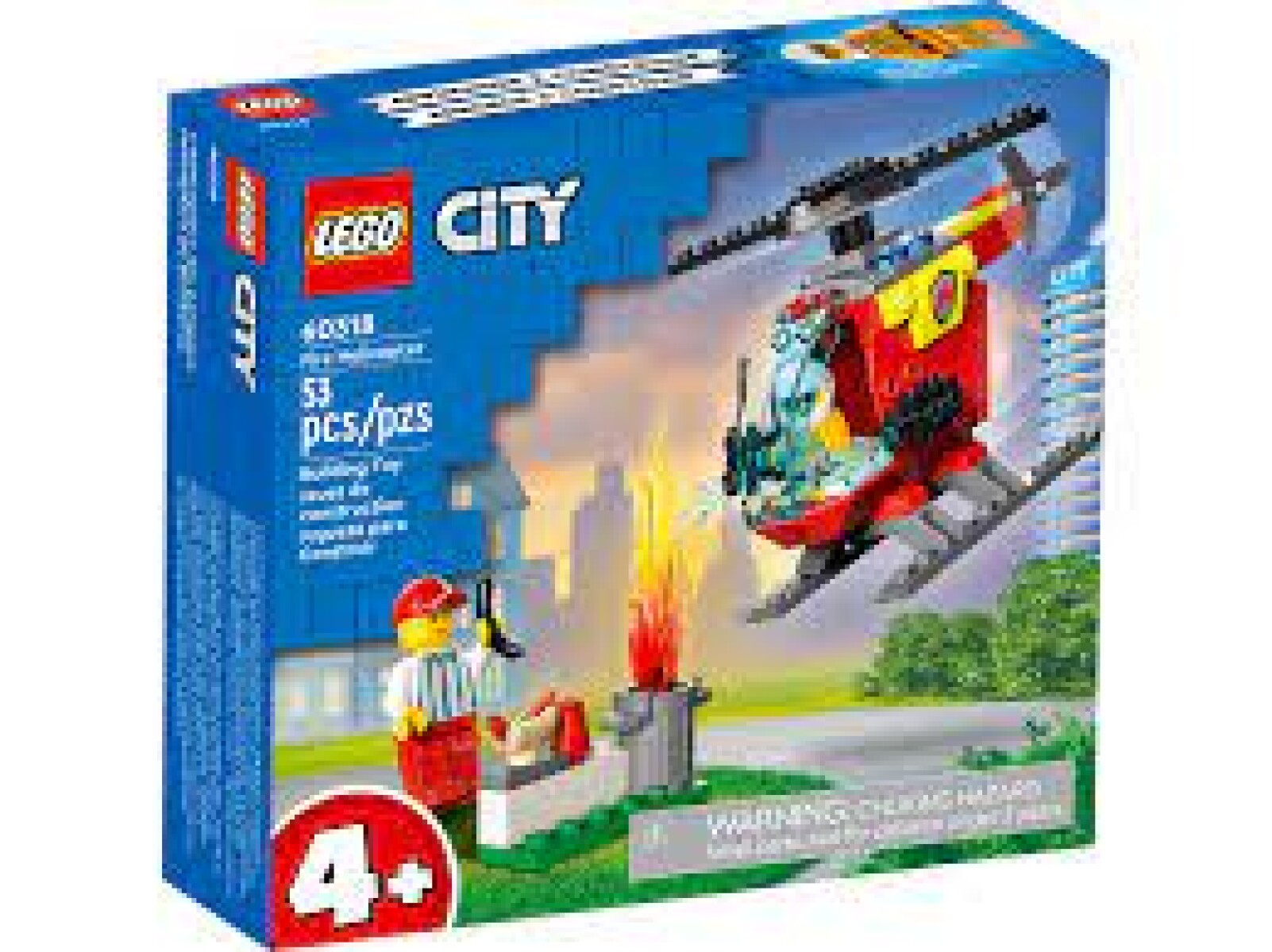 Lego Helicoptero de Bomberos 60318 