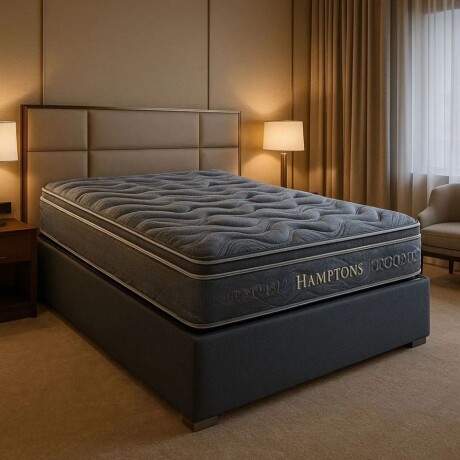 Sommier 2 Plazas Hamptons Hybrid Silver Box Baul Sommier 2 Plazas Hamptons Hybrid Silver Box Baul