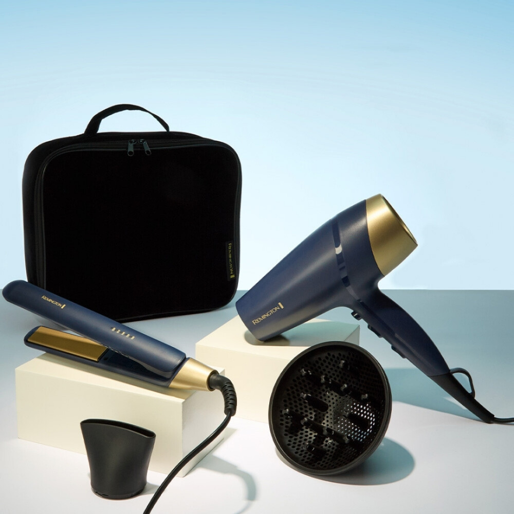 COMBO SAPPHIRE LUXE REMINGTON S5805GP-220R SECADOR + PLANCHITA CON ESTUCHE Unica