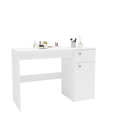 Escritorio Tocador Iracema 062 Con Espejo En Mdp BLANCO