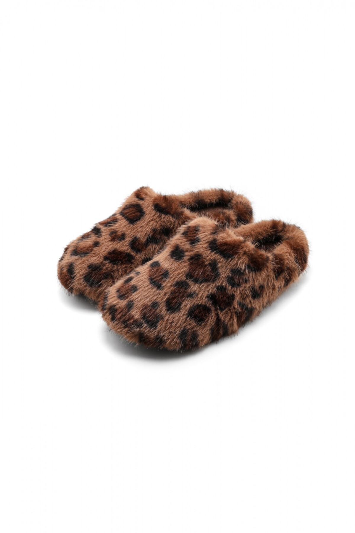 Pantuflas Animal Print Marron