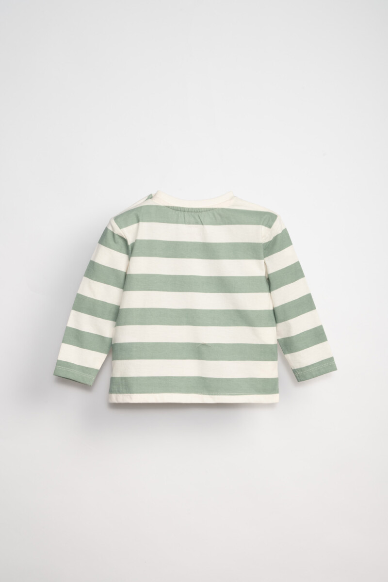Remera Rayas Crudo
