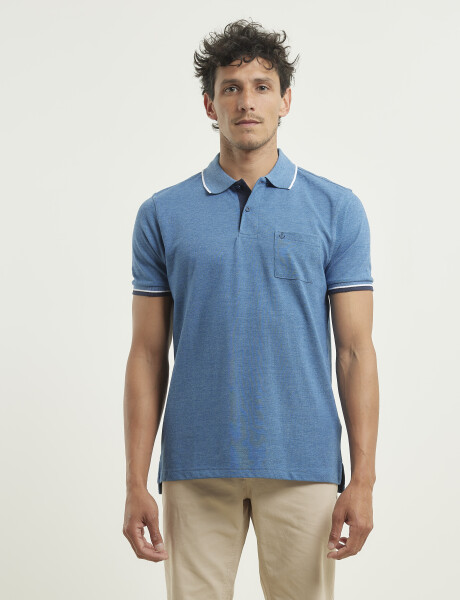 520902 REMERA NAVIGATOR Azul Melange
