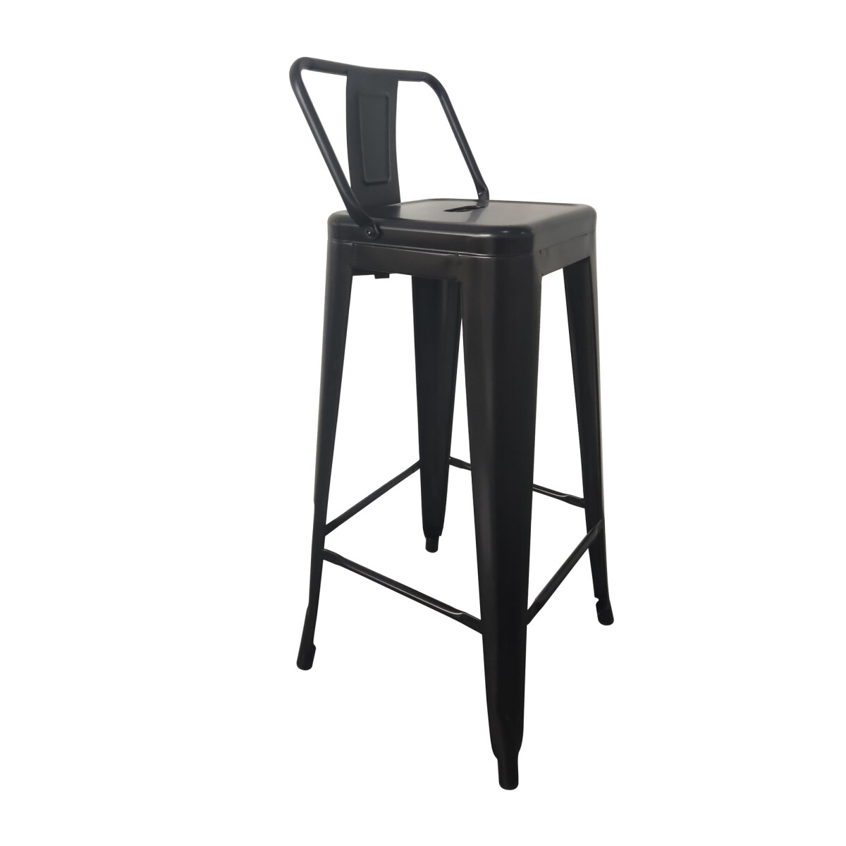 BUTACA TABURETE BAR CY-30 2 - METAL NEGRO ESTILO TOLIX 