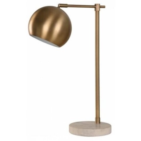 VELADOR DE MESA 1L E27 PELOTA BRONCE Y MARMOL VELADOR DE MESA 1L E27 PELOTA BRONCE Y MARMOL