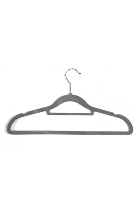 Percha Terciopelo Antideslizante Gris - Adulto Percha Terciopelo Antideslizante Gris - Adulto