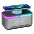 Reloj Parlante Cargador Inalambrico Goldtech Luz RGB Radio Variante Color Gris