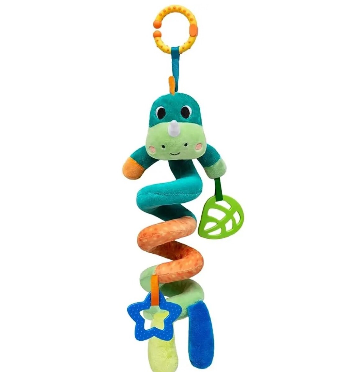 Colgante espiral sonajero - dino 