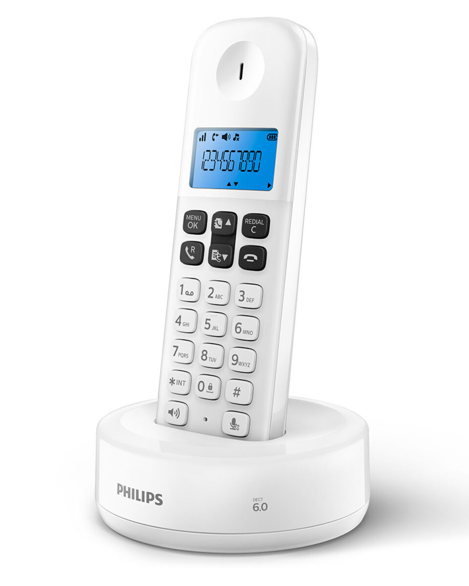 Teléfono inalámbrico Philips DECT 6.0 - Blanco 