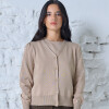 Cardigan Basico Boton Metal KHAKI