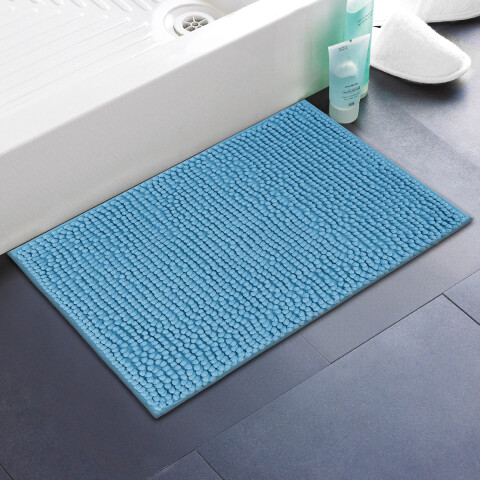 Alfombra Chenille 40 x 60 Cm TURQUESA